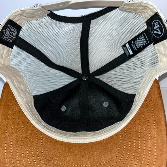 Denver Broncos Trucker Hat Snapback Gray Brown Suede NFL Football Mile High - Picture 5 of 7